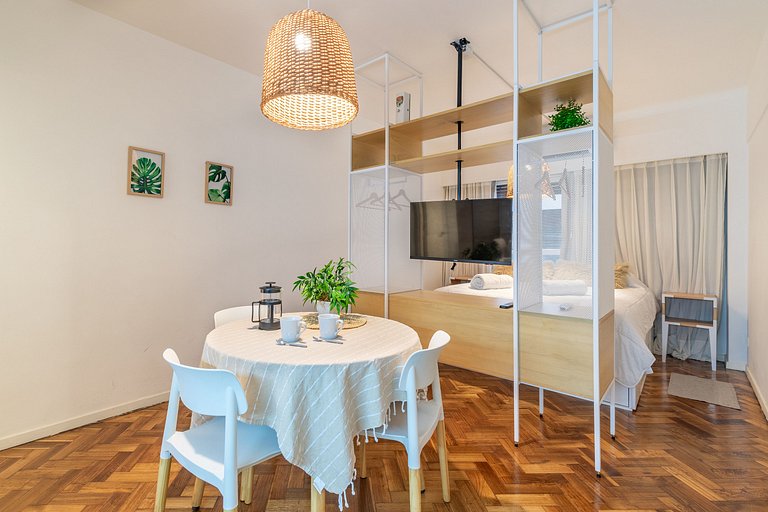 Monoambiente remodelado y tranquilo en Recoleta