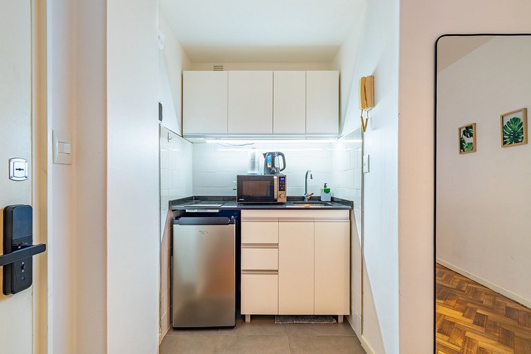 Monoambiente remodelado y tranquilo en Recoleta