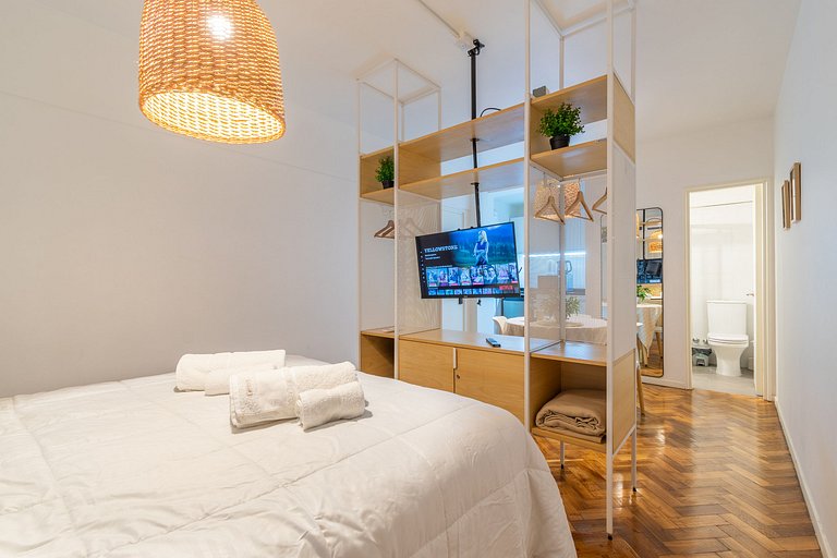Monoambiente remodelado y tranquilo en Recoleta