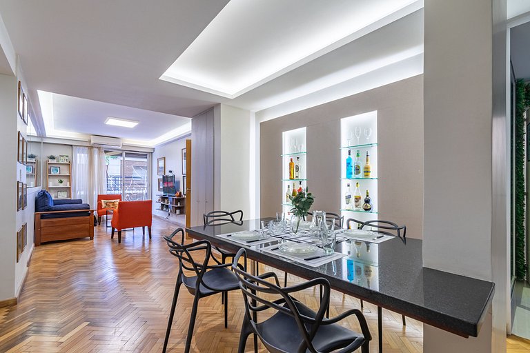 Amplio y moderno en Recoleta | 3 amb + deco bar