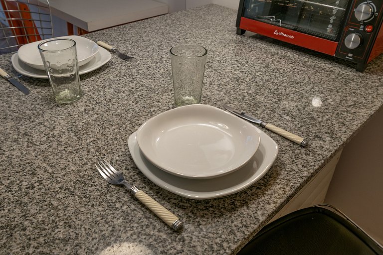 Estudio con dos camas individuales en Recoleta