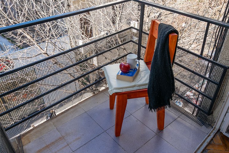 Estudio con dos camas individuales en Recoleta