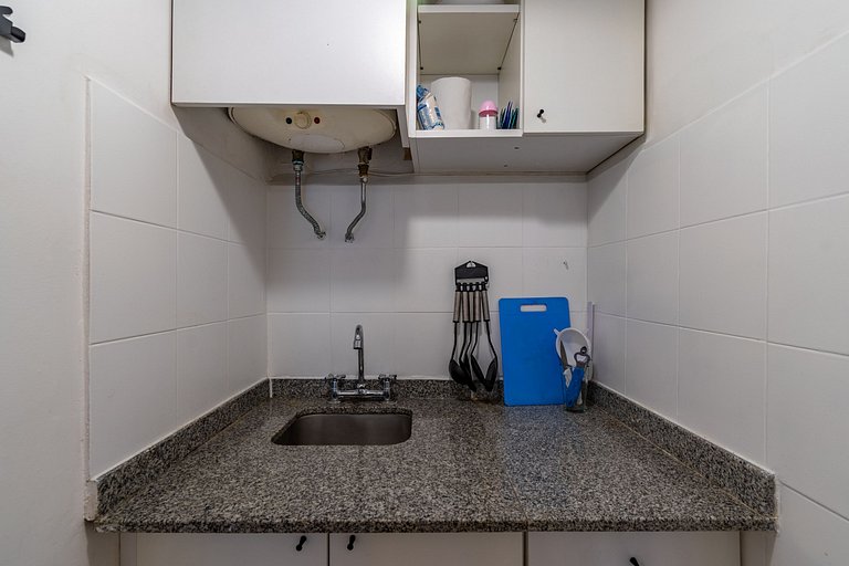 Estudio con dos camas individuales en Recoleta