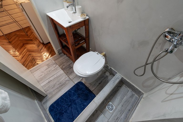Estudio con dos camas individuales en Recoleta