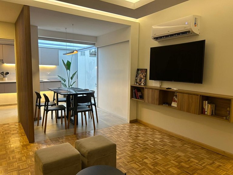 Moderno 2 amb remodelado con patio en Recoleta