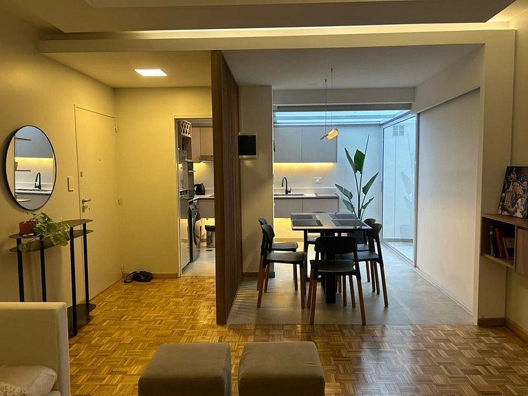 Moderno 2 amb remodelado con patio en Recoleta